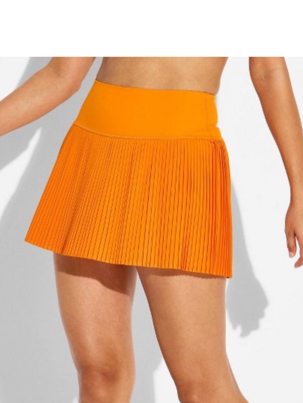 NEW JoyLab Pleated Skort Orange Medium - Picture 2 of 4